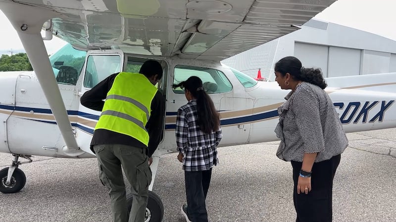 A new perspective: Girls lift off in free flights to encourage careers in aviation