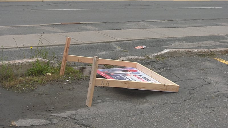 Sudbury city candidate’s signs targeted by vandals