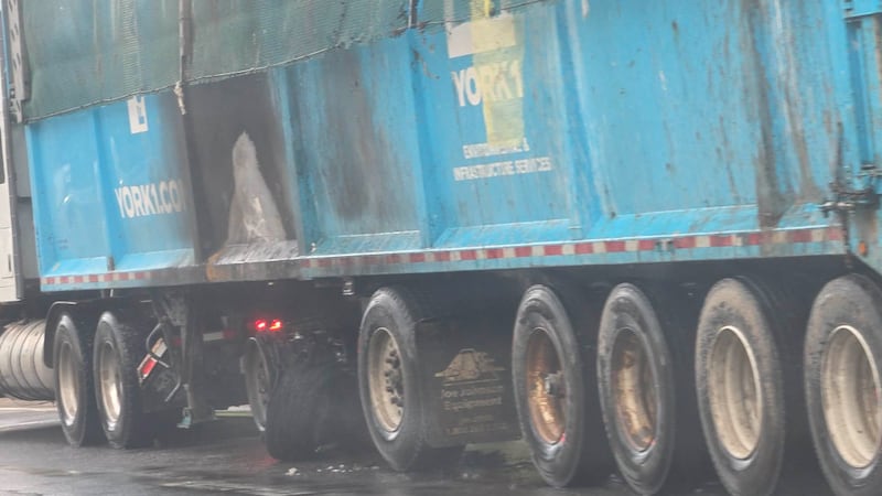 Truck fire sends heavy smoke over Hwy. 11 in Kilworthy