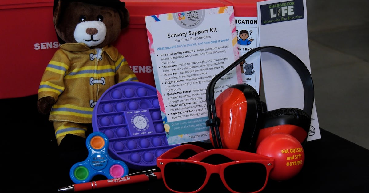 London Fire Department receives donation of first responder sensory support kits