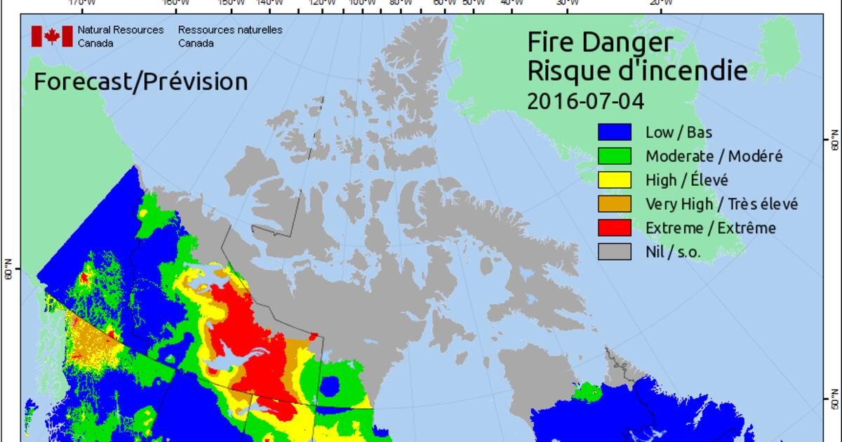 Extreme Fire Risk Wildland fire danger risk for area to hit extreme