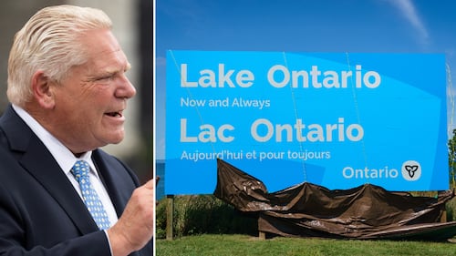 Ontario spent $25K on Doug Ford’s new ‘Lake Ontario’ sign