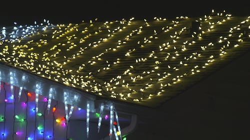 Edmonton home coated with Christmas lights in the Castledowns area on Dec. 2, 2025. (Dave Mitchell/CTV News Edmonton)