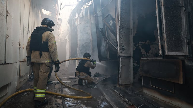 Strikes kill 8 in Ukraine, 1 in Russia after Moscow rejects German calls to de-escalate