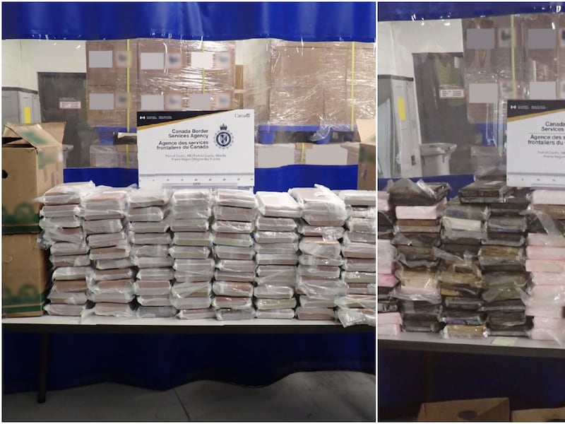 'Significant cocaine seizures': 475 pounds of drugs seized from trucks trying to enter Canada