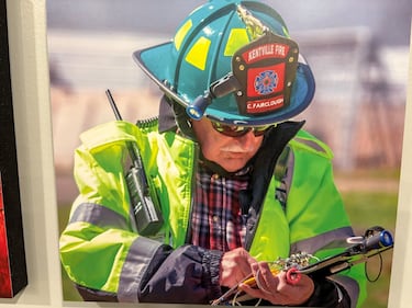 Clem Fairclough is pictured at work for the Kentville Volunteer Fire Department. (Courtesy of the Kentville Volunteer Fire Department)