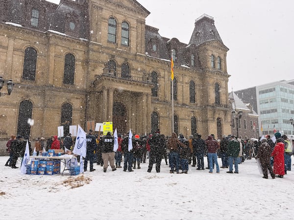 Over 150 farmers rally in N.B. to combat cuts to animal veterinary services