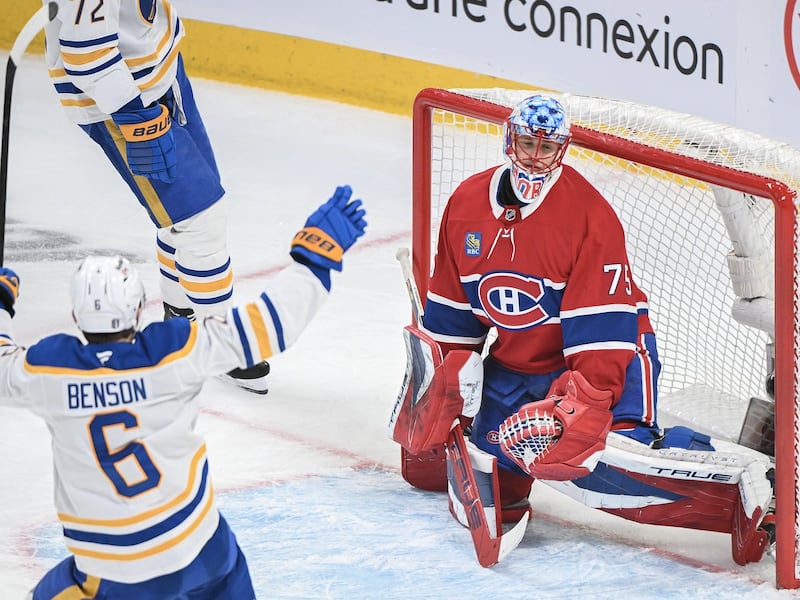 Benson breaks tie on birthday, Sabres beat Canadiens 3-2 in Game 4 to even series