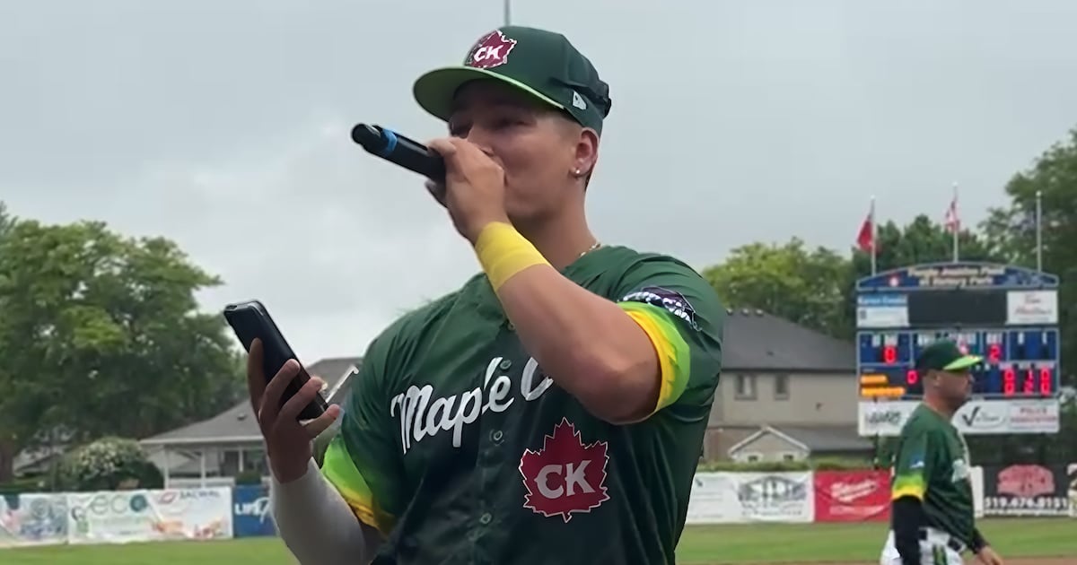 Chatham baseball player turns rain delay into impromptu concert