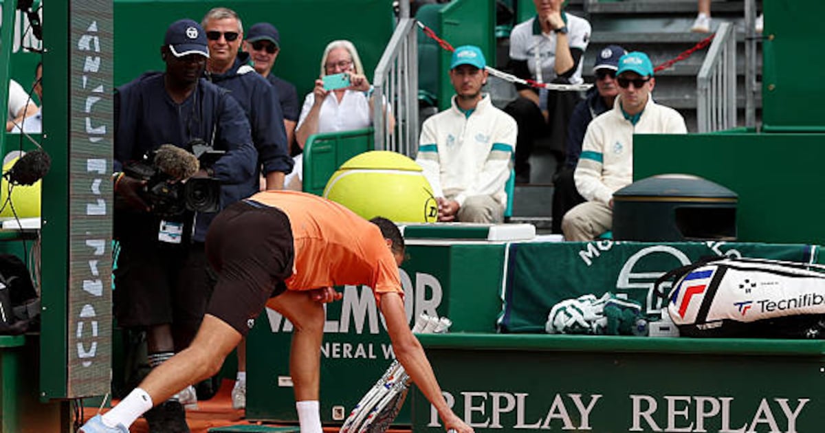 Medvedev smashes his racket 7 times during double bagel loss to Berrettini ...