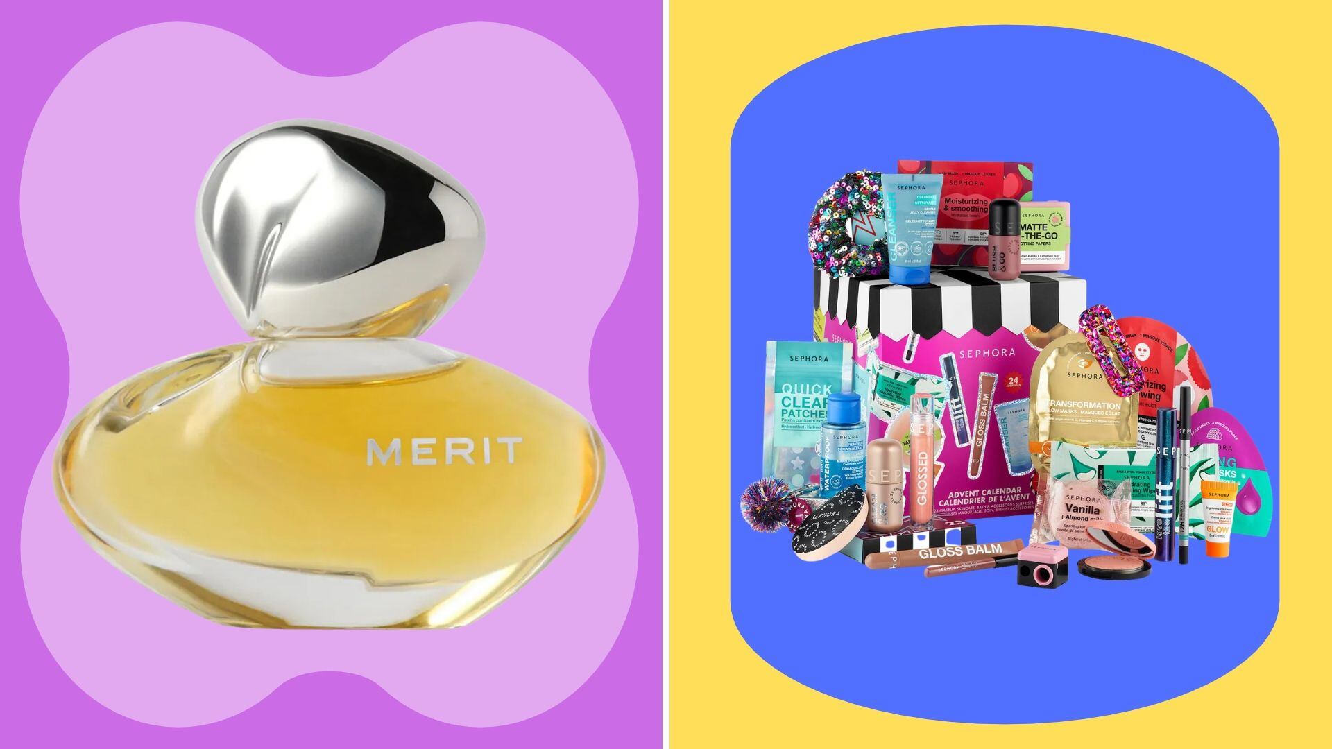 A Merit perfume and a Sephora Advent calendar.