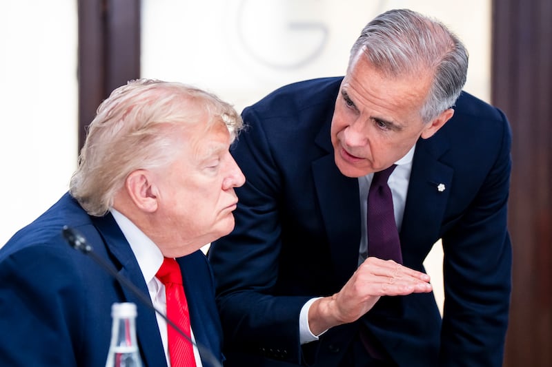 Carney, Trump heard talking Chinese EVs on hot mic at the G7 Summit