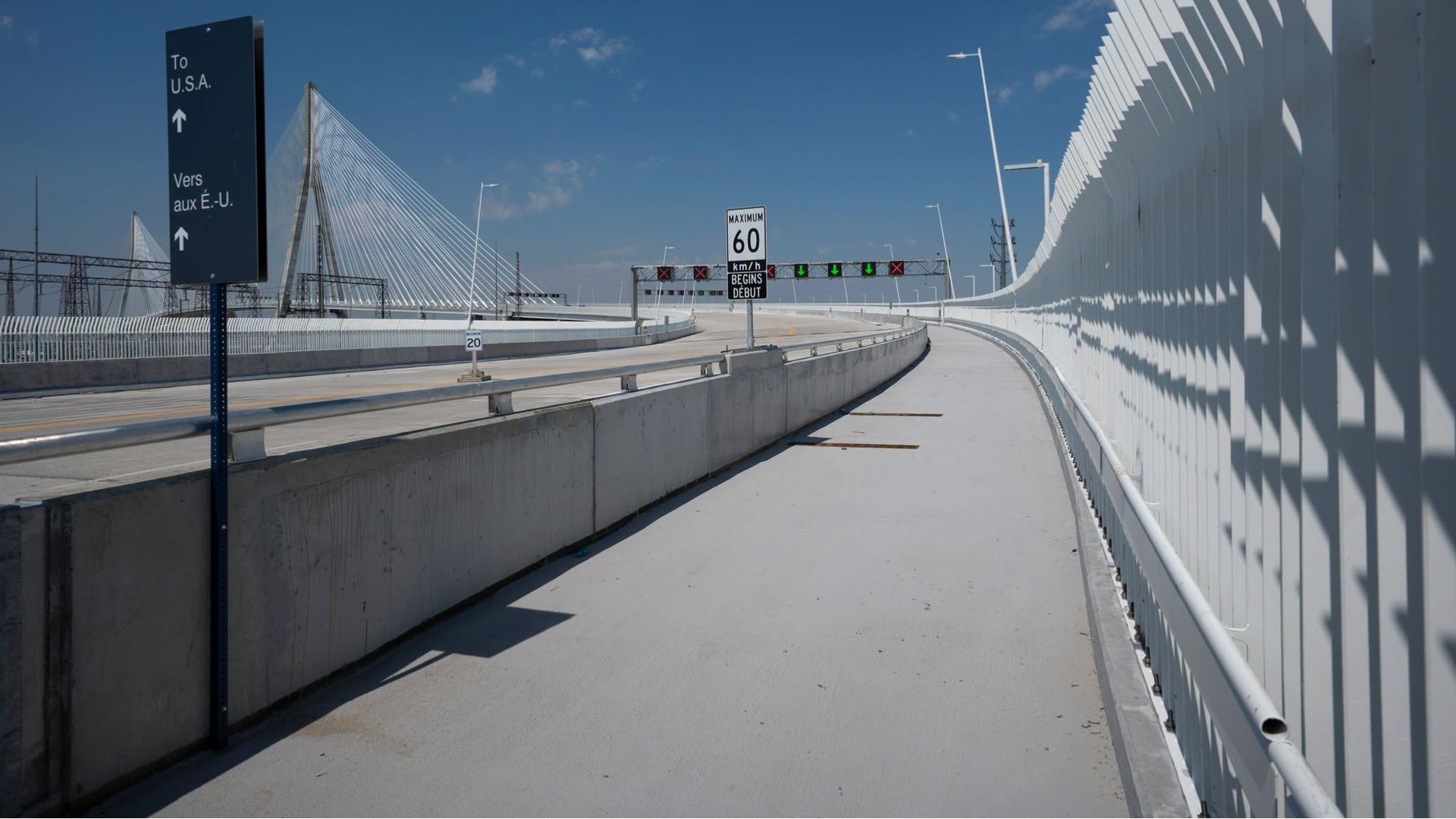 Thousands Cross Gordie Howe International Bridge on first day multi-use path opened