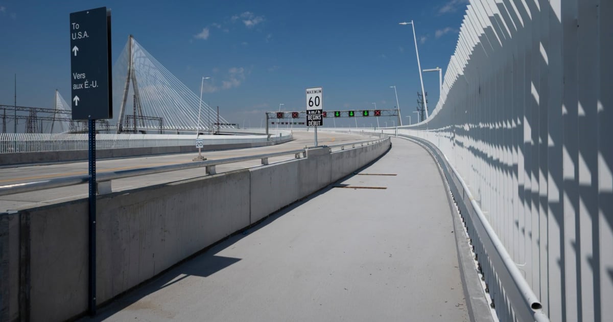 The Gordie Howe International Bridge multi-use path. (CTV News Windsor)