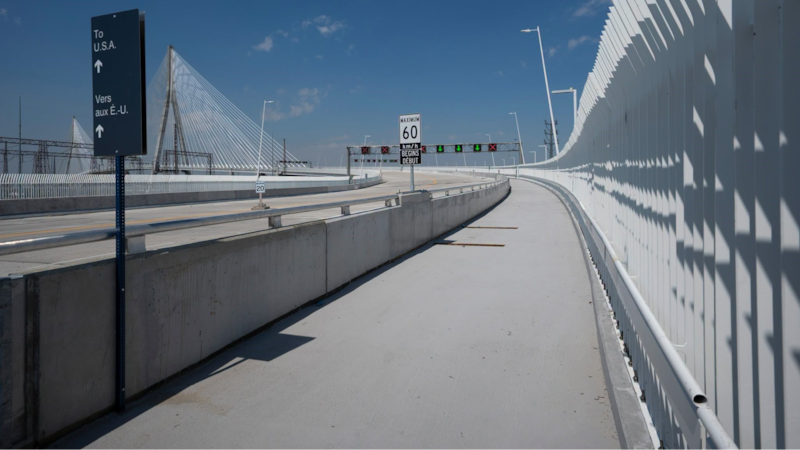 Thousands Cross Gordie Howe International Bridge on first day multi-use path opened