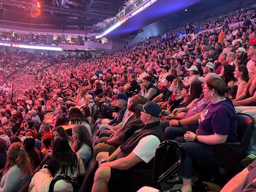 Thousands of people cheer on the Thunderbirds at the finals. (CTV/Marnie Ells)