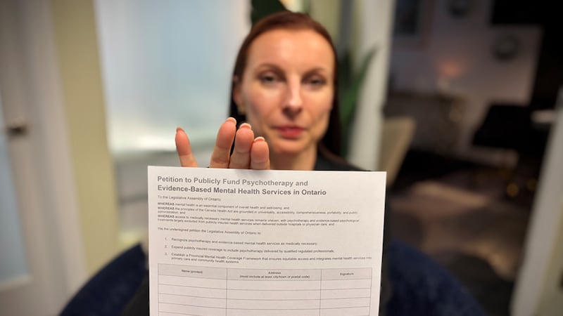 Psychotherapist calls for OHIP coverage for mental health services