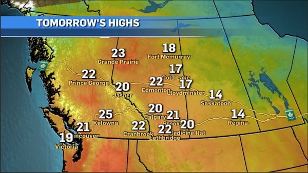Calgary poised for first 20-degree high of the year on Thursday