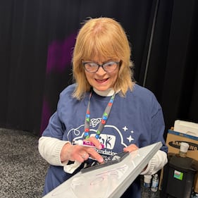Talent wrangler Julie Caswell is pictured at the 42 annual IWK Telethon. (CTV Atlantic / Mike Lamb)