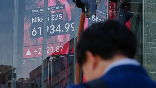 Global shares gain and oil prices fall after Trump says talks on ending the war are proceeding