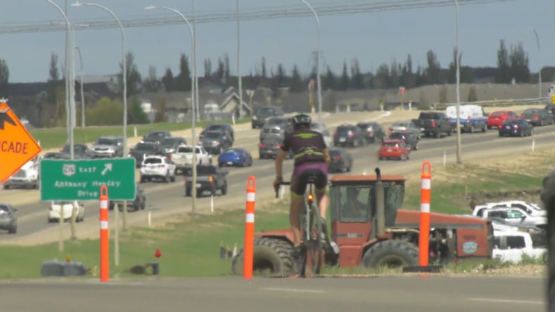 Construction work traffic delays drive southwest Edmontonians mad