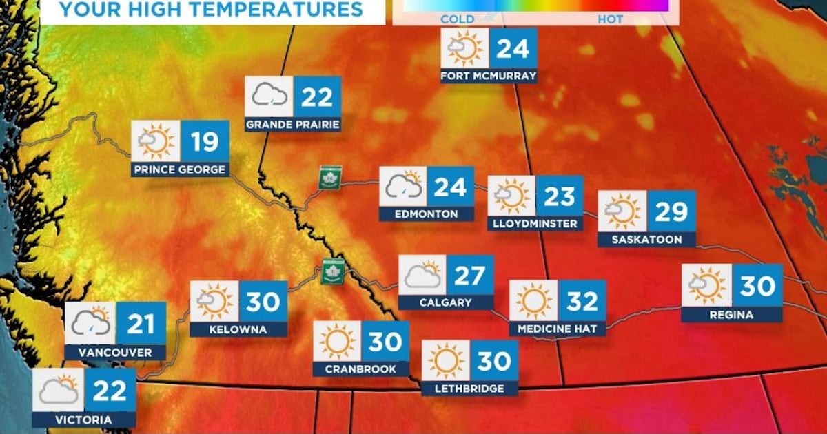 Calgary will see continued hot weather for the final weekend of Stampede