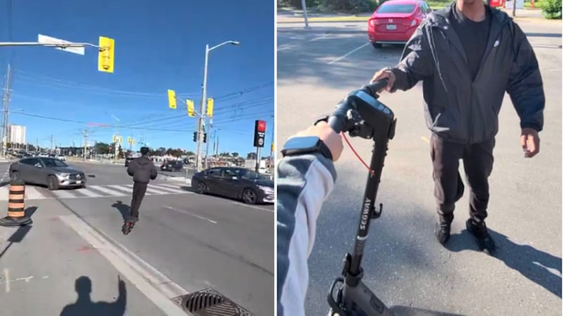 Toronto police investigating viral scooter theft caught on camera