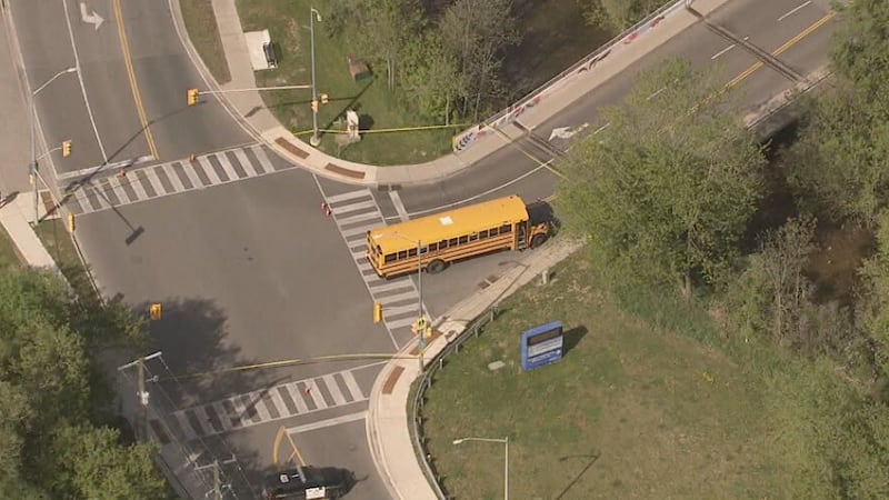 Two pedestrians hospitalized after school bus crash in Bolton