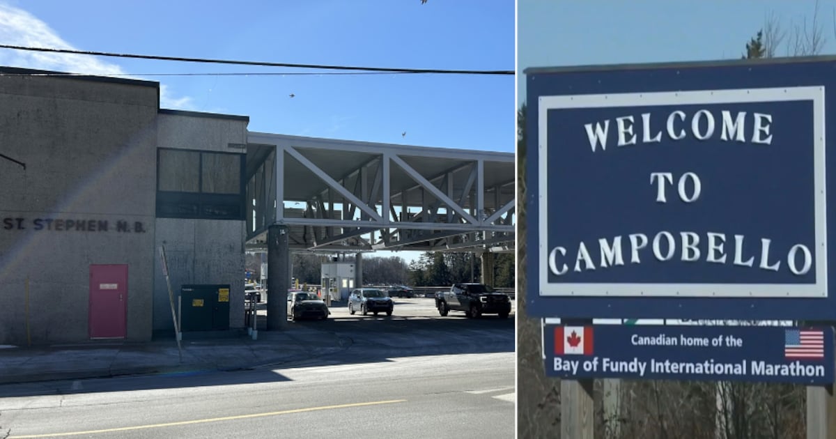 The St. Stephen, N.B., border crossing is pictured. (Source: Avery MacRae/CTV News Atlantic)
