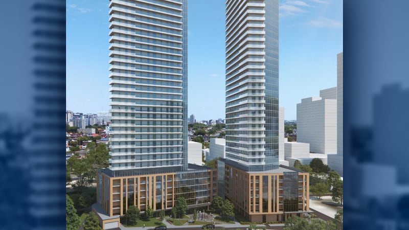 2 high-rise buildings planned for Hintonburg property near O-Train Line 2