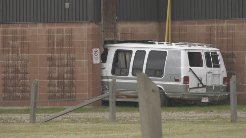 Worker hospitalized after van hits daycare west of Edmonton