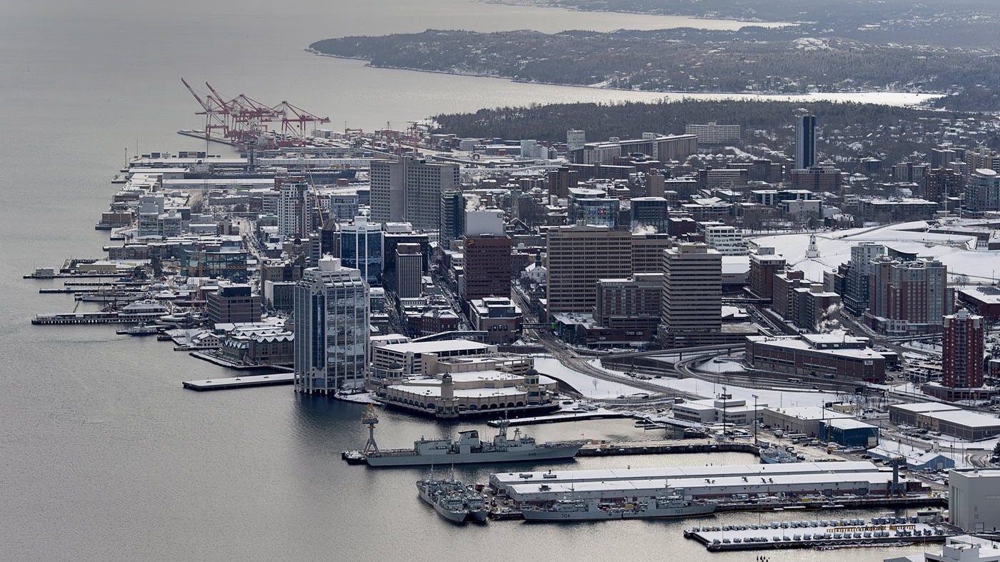 Halifax is driving property value increases in Nova Scotia. An aerial view of the harbour and downtown is seen in Halifax on Friday, Jan.19, 2018. THE CANADIAN PRESS/Andrew Vaughan