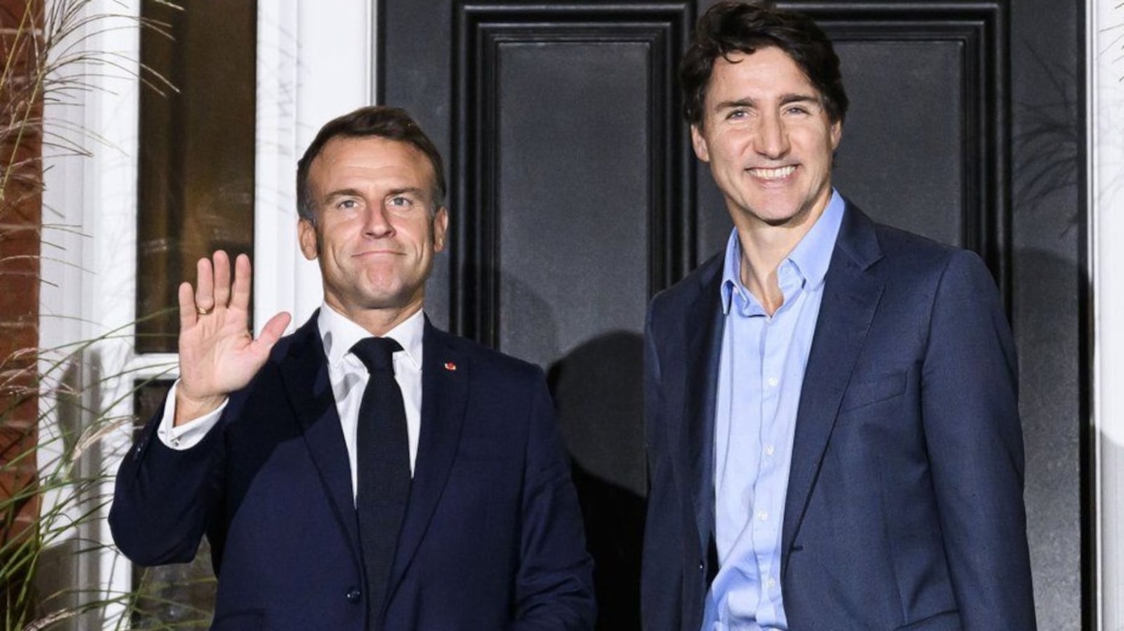 Trudeau Macron Macron, Trudeau meet as French president visits Canada