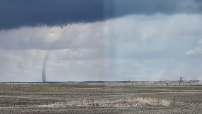 Possible tornado spotted in central Saskatchewan