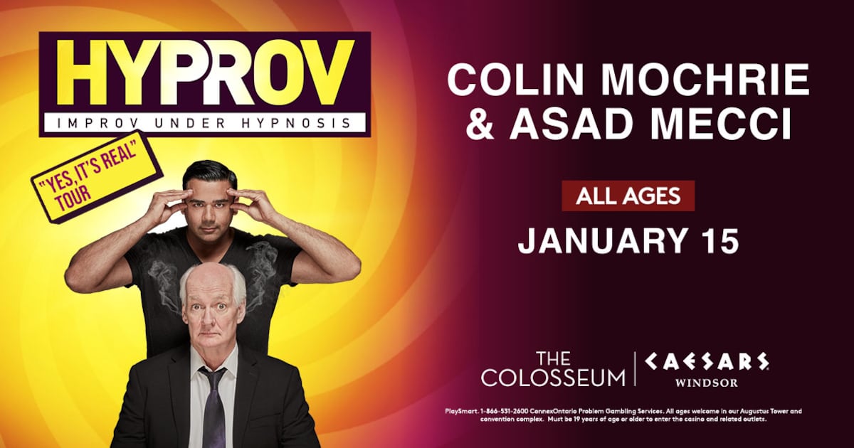 Colin Mochrie and Asad Mecci bringing ‘hyprov' to Windsor