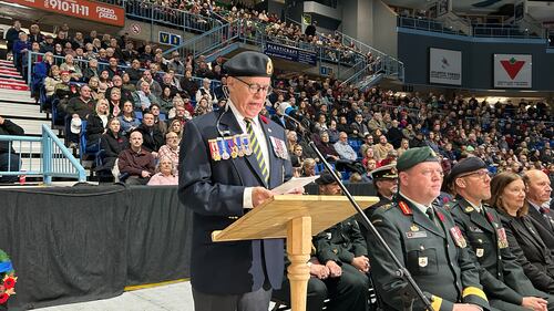 Saint John Remembrance Day Ceremony Chair Bernard Cormier is also the events MC. (CTV Atlantic/ Avery MacRae)