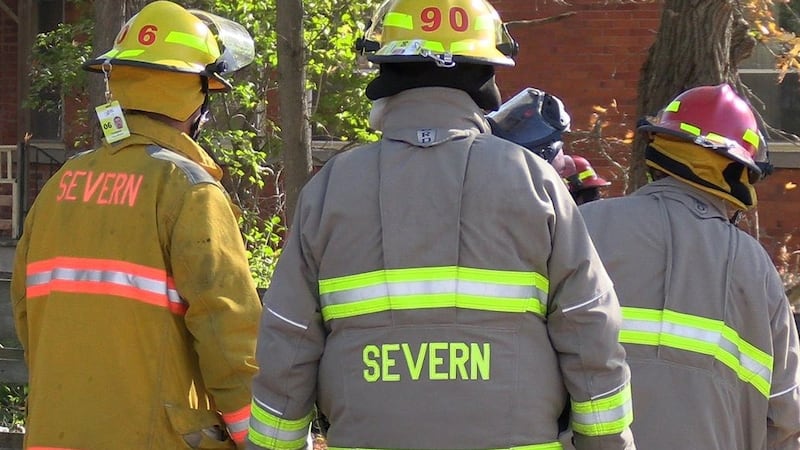 Several local fire departments step in to help with Georgian Bay house fire