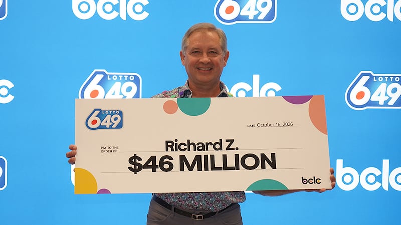 B.C. resident claims $46-million lottery jackpot 10 months after winning