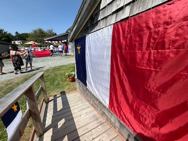 Acadians gathered at the L’Acadie de Chezzetcook Historic Site Saturday to celebrate National Acadian Day. (Mike Lamb/CTV News)