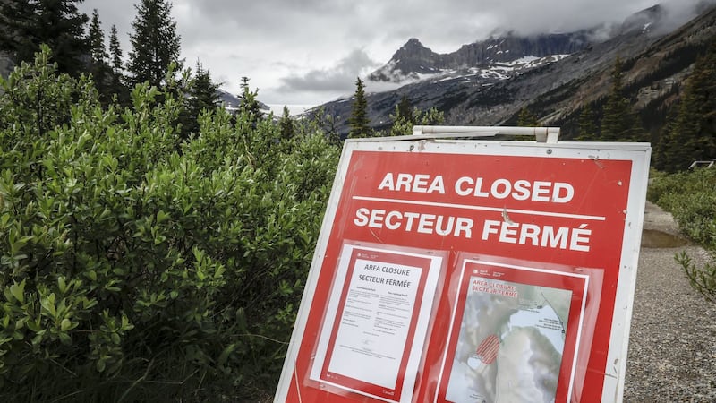 Section of Banff National Park remains closed to visitors one year after rockfall