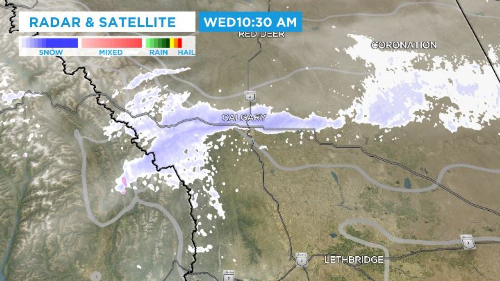 Snow In Calgary Calgary added to snowfall warning as narrow band of snow parks over city