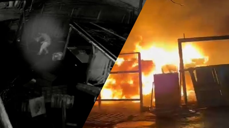 Two men arrested after restaurant break-in and fire