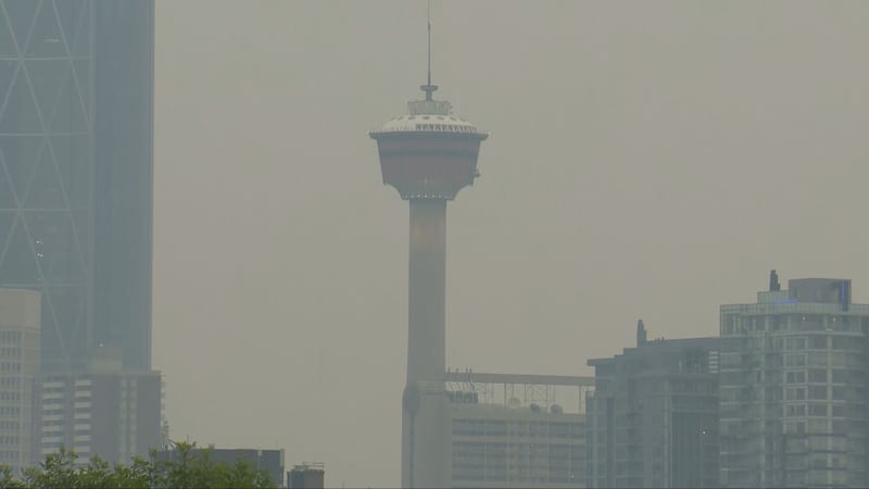 ‘I’m short of breath’: Calgary suffers Canada’s worst air quality as wildfire smoke hits city