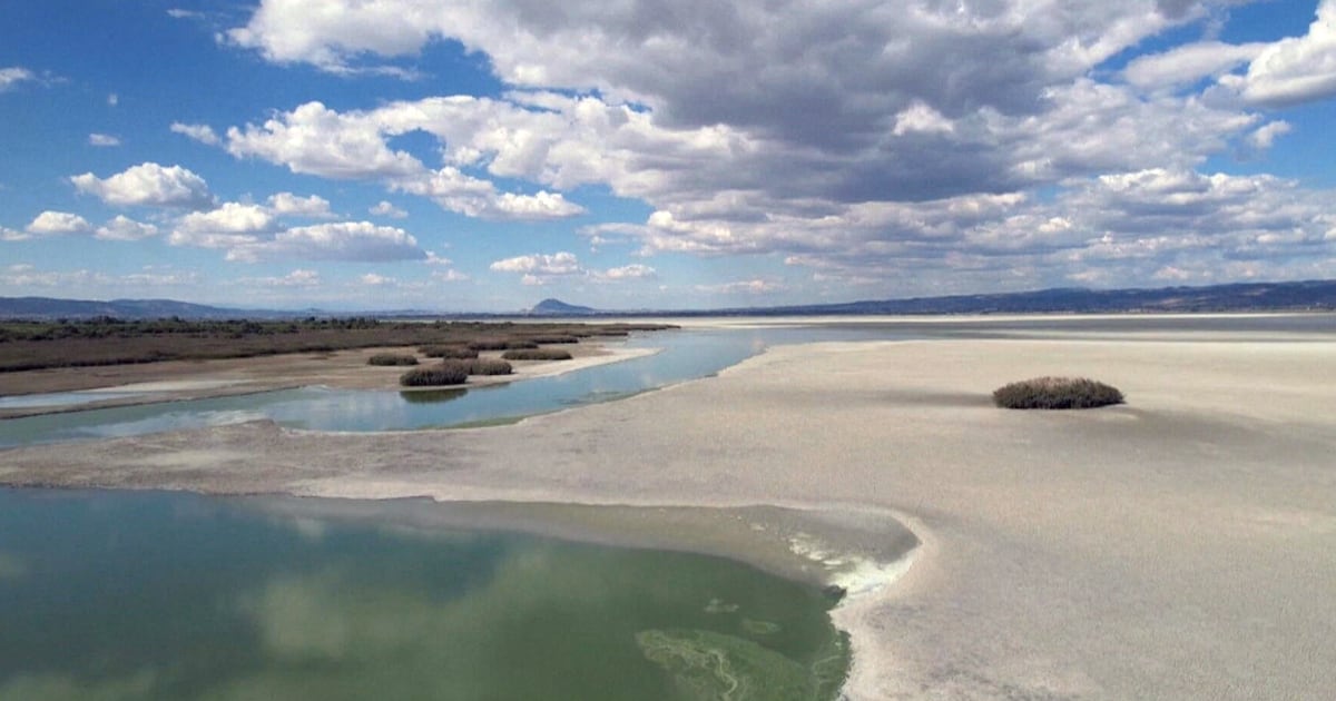 Greece’s vanishing lake exposes rapid impact of climate change