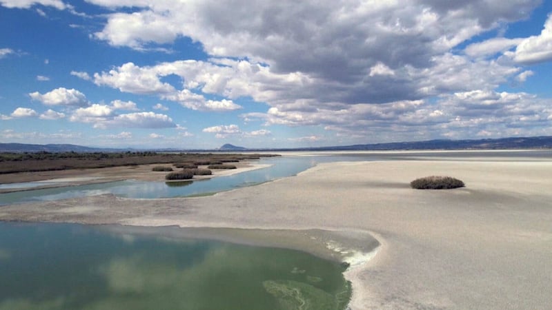 Greece’s vanishing lake exposes rapid impact of climate change