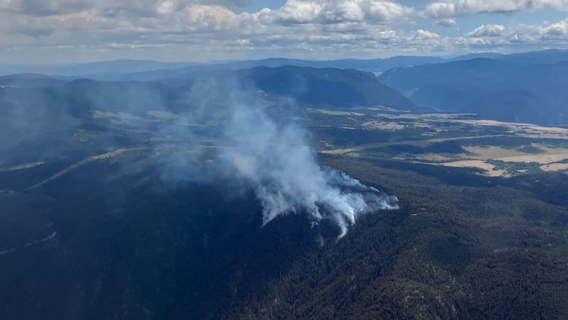 Pear Lake wildfire prompts park evacuation, dozens of alerts