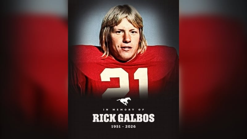 Former Calgary Stampeder running back Rick Galbos dies