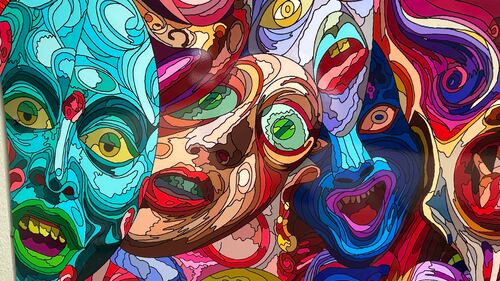 Brian MacKinnon calls the mural a “private-public” installation of art.