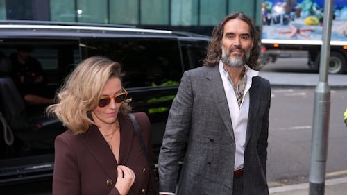 Russell Brand appears in a London court for trial on rape and sexual assault charges
