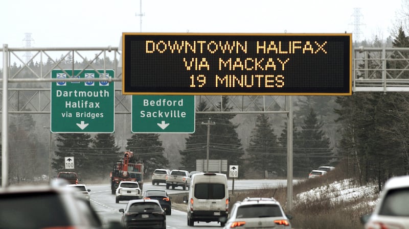 Electronic signs around Halifax give up-to-date bridge traffic updates ...